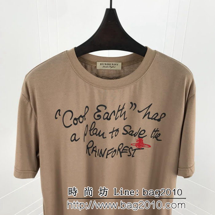 BURBERRY巴寶莉 19早春新款 老佛爺限定款 塗鴉印花短袖T-shirt 數碼印花刺繡 男女同款 ydi2523